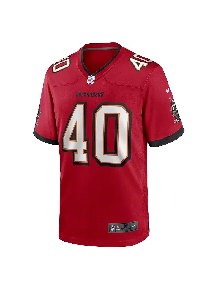 Мужская игровая футболка Mike Alstott красная Tampa Bay Buccaneers (игрок на пенсии) Nike — изображение 3 из 3