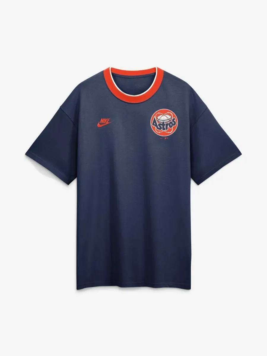 Футболка-кольцо Houston Astros Cooperstown Collection Nike — изображение 2 из 4, темно-синий