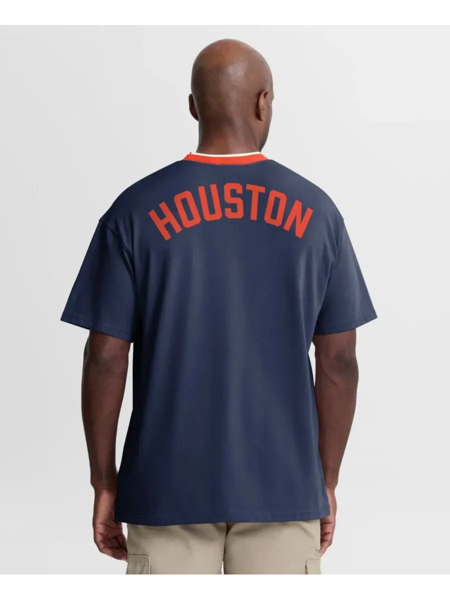 Футболка-кольцо Houston Astros Cooperstown Collection Nike — изображение 4 из 4, темно-синий