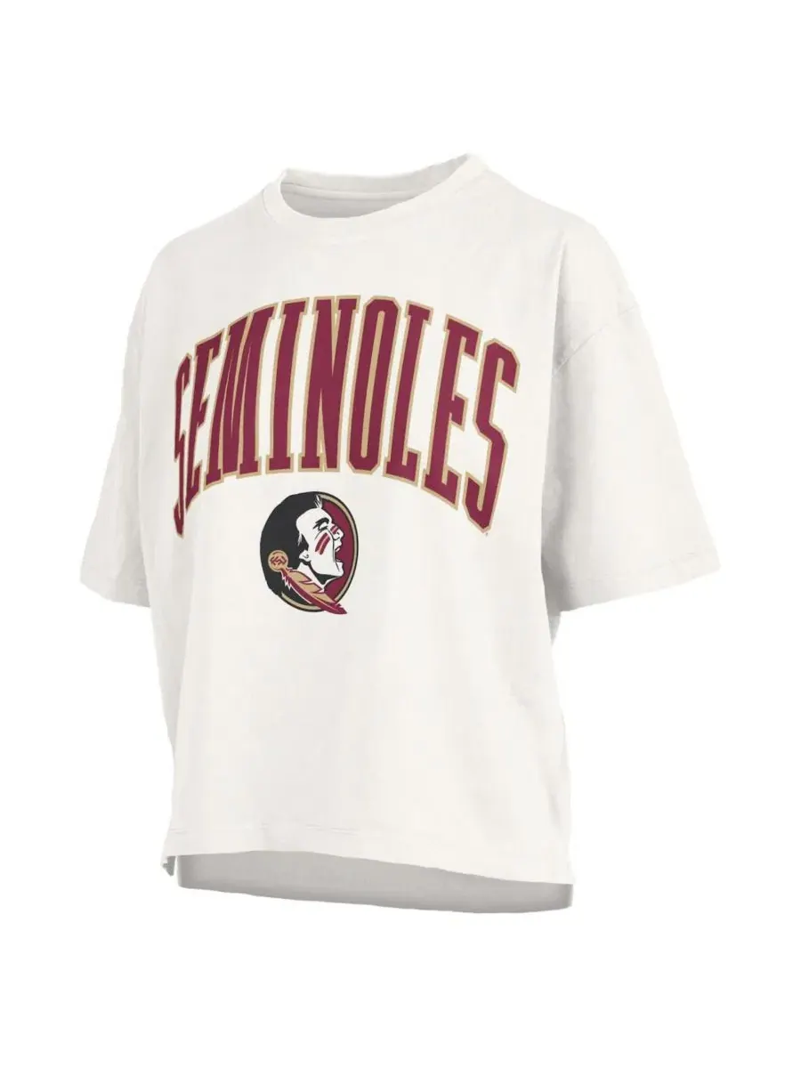 Футболка с принтом Nelson Florida State Seminoles Pressbox — изображение 3 из 3, белый