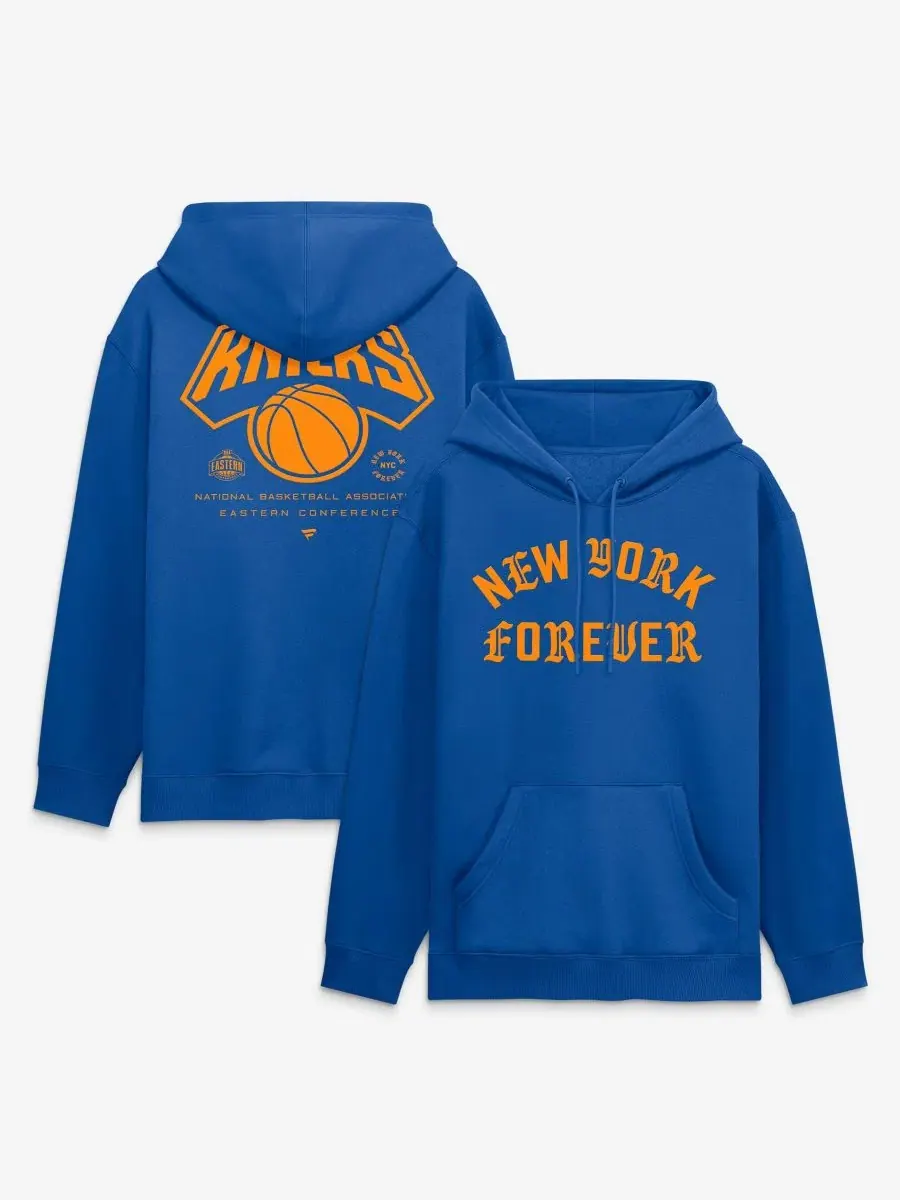 Худи с флисовой подкладкой, с принтом, New York Knicks NY Forever Legacy Fanatics — изображение 1 из 3, синий