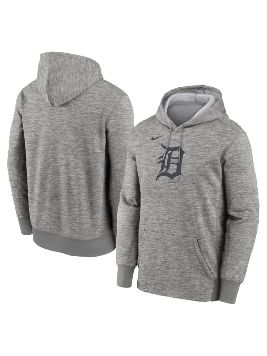 Худи Nike Therma с логотипом Detroit Tigers — изображение 1 из 3, серый
