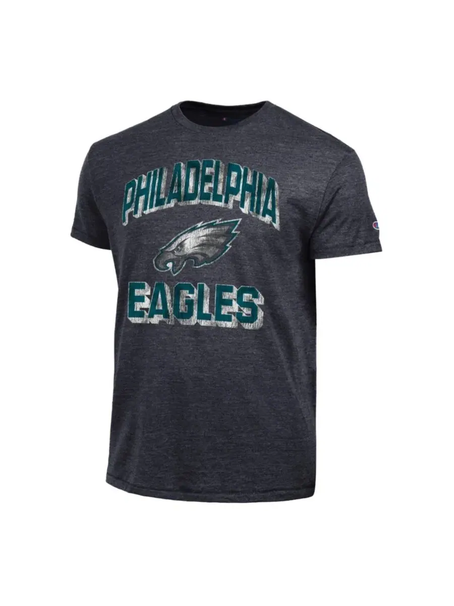 Футболка с принтом Champion Philadelphia Eagles — изображение 2 из 3, черный