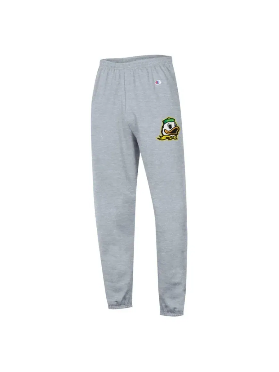 Спортивные брюки из футера с принтом Oregon Ducks Powerblend Banded Fleece Champion — изображение 2 из 3, серый
