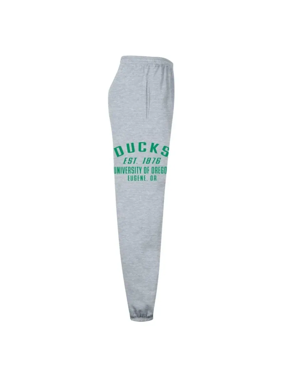 Спортивные брюки из футера с принтом Oregon Ducks Powerblend Banded Fleece Champion — изображение 3 из 3, серый