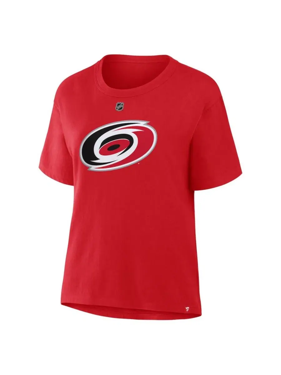 Футболка с коротким рукавом из 100% хлопка Sebastian Aho Fanatics — изображение 2 из 3, красный
