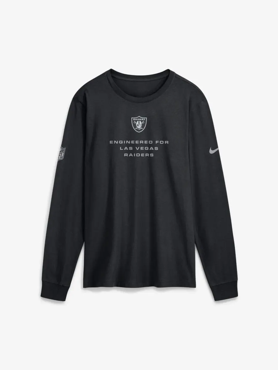 Футболка с длинным рукавом Dri-FIT с принтом Nike — изображение 1 из 2, черный