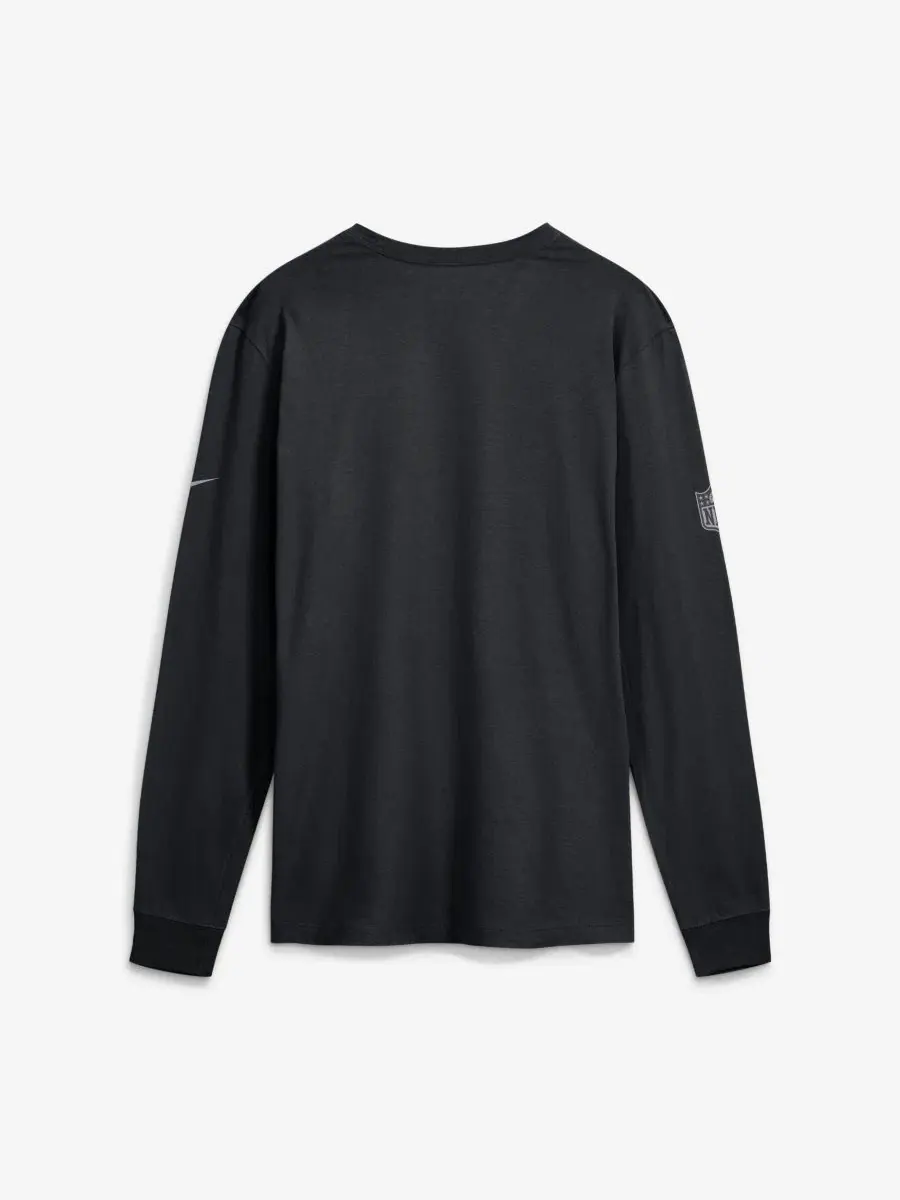 Футболка с длинным рукавом Dri-FIT с принтом Nike — изображение 2 из 2, черный