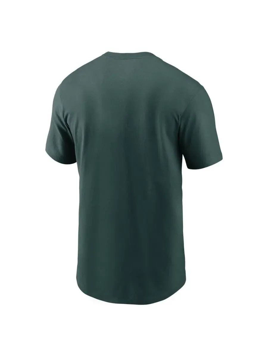 Футболка с длинным рукавом Michigan State Spartans Hockey Sparty Sport Nike — изображение 3 из 3, зеленый