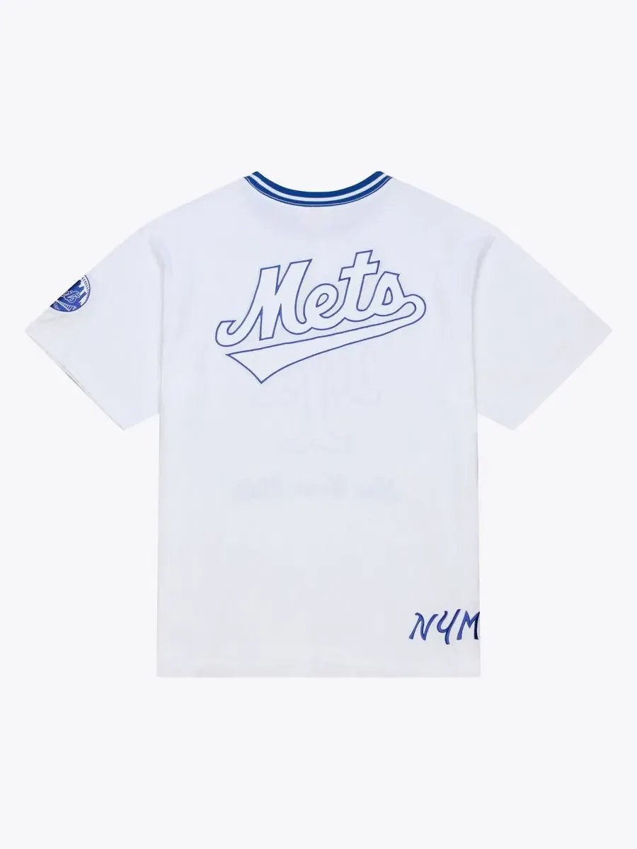 Футболка с длинным рукавом, с вышивкой, New York Mets Cooperstown Collection Arctic Mitchell & Ness — изображение 4 из 4