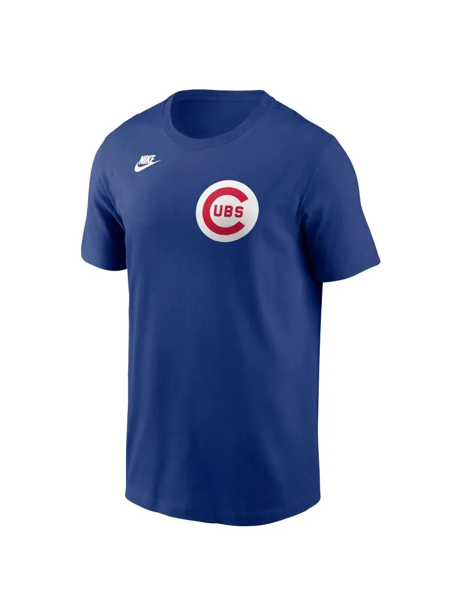 Футболка с принтом Ernie Banks Nike — изображение 2 из 3, синий