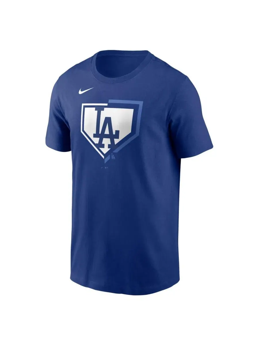 Футболка с коротким рукавом и принтом Los Angeles Dodgers Icon Nike — изображение 2 из 4, королевский