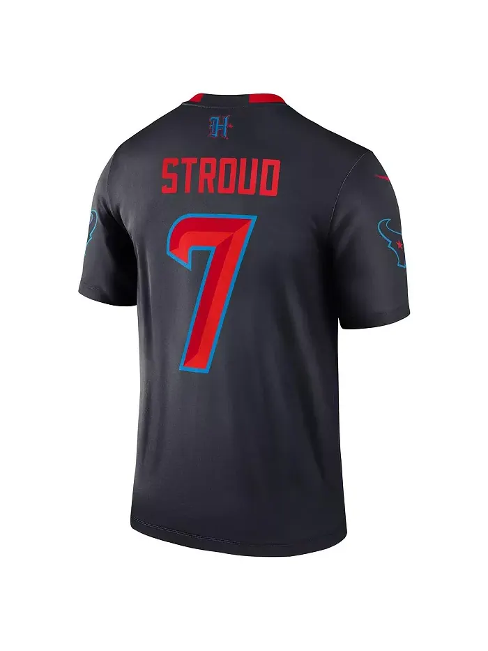 Мужская футболка C.J. Stroud Houston Texans в синем цвете, альтернативная версия Legend Player — изображение 3 из 3