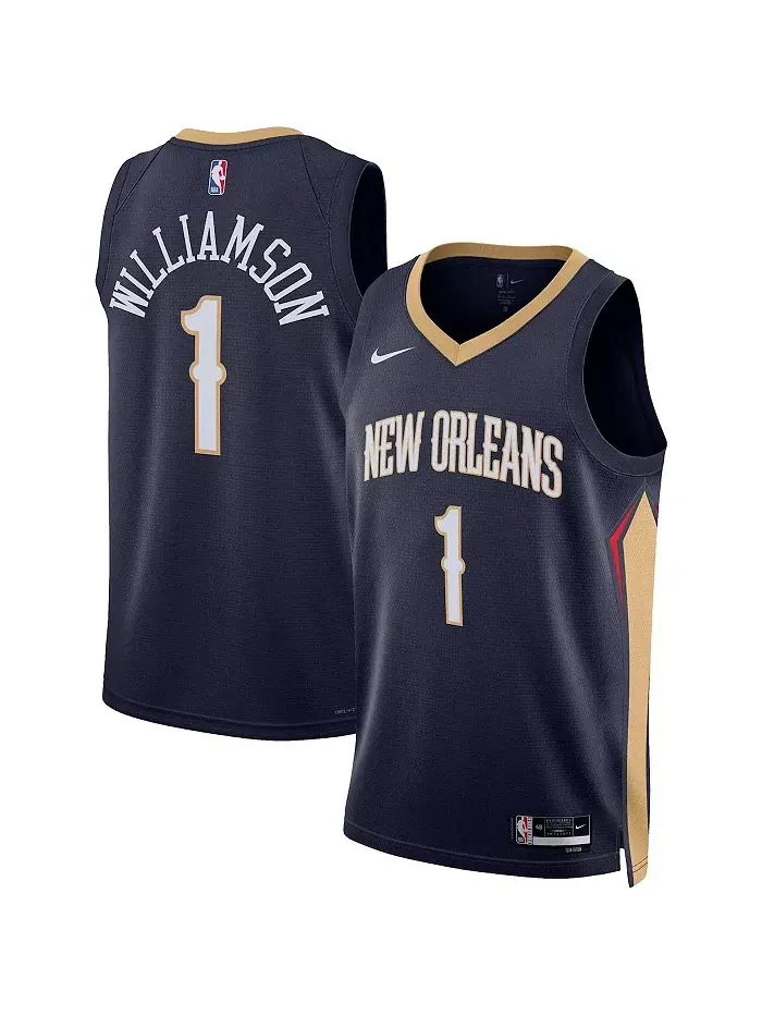 Мужская баскетбольная майка New Orleans Pelicans Zion Williamson Swingman - Icon Edition в синем — изображение 1 из 3