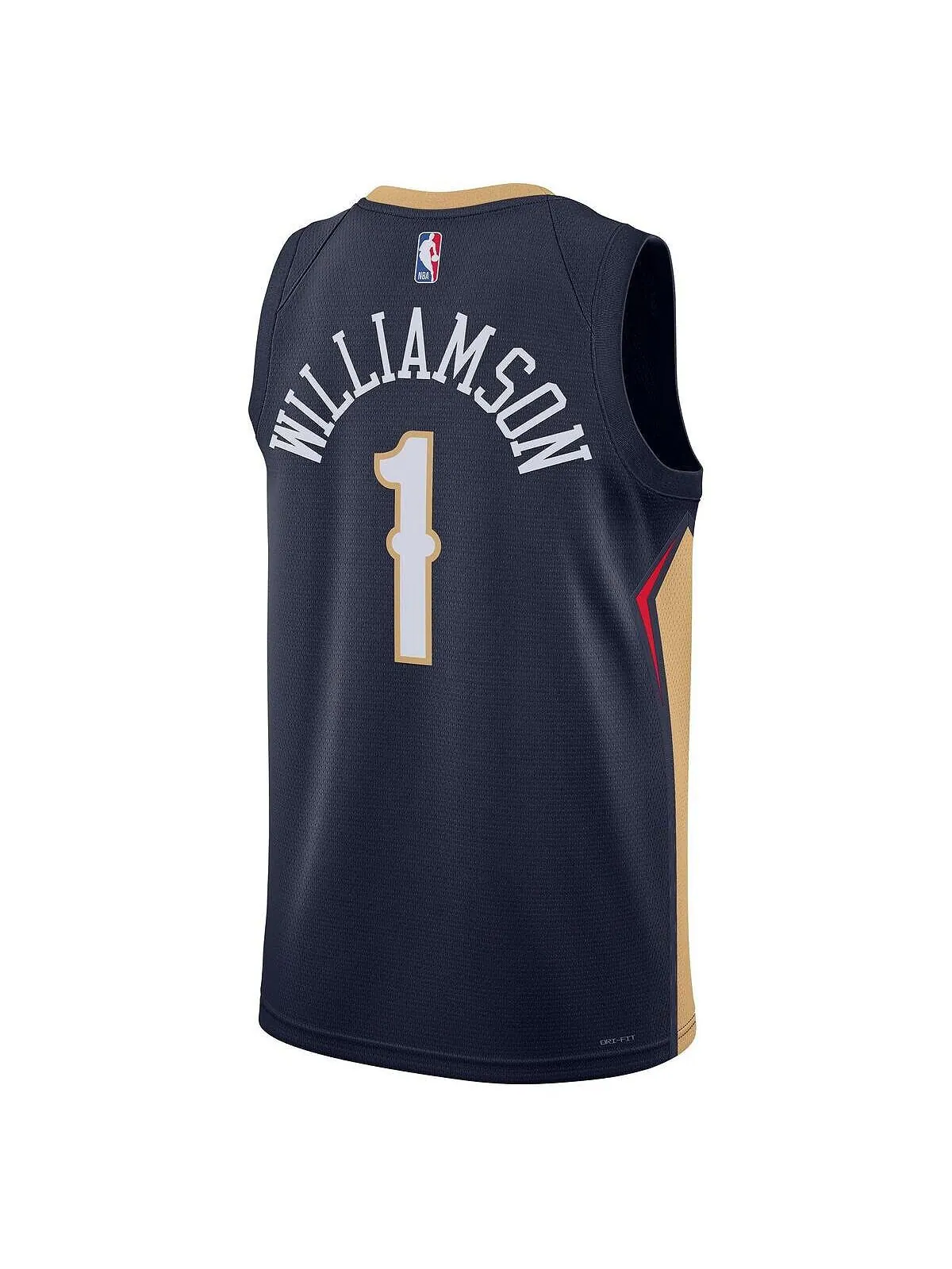 Мужская футболка zion williamson navy new orleans pelicans 2022/23 swingman - icon edition Nike — изображение 3 из 3