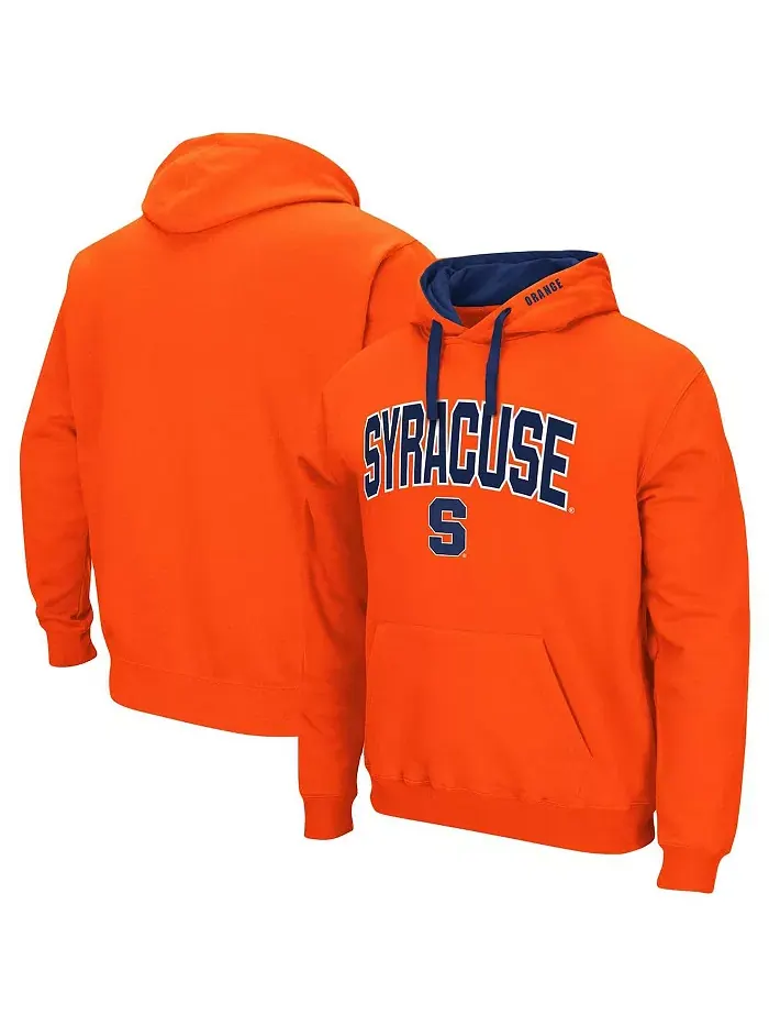 Мужская оранжевая толстовка с капюшоном Syracuse Orange Big and Tall Arch & Logo 2.0 Colosseum — изображение 1 из 3
