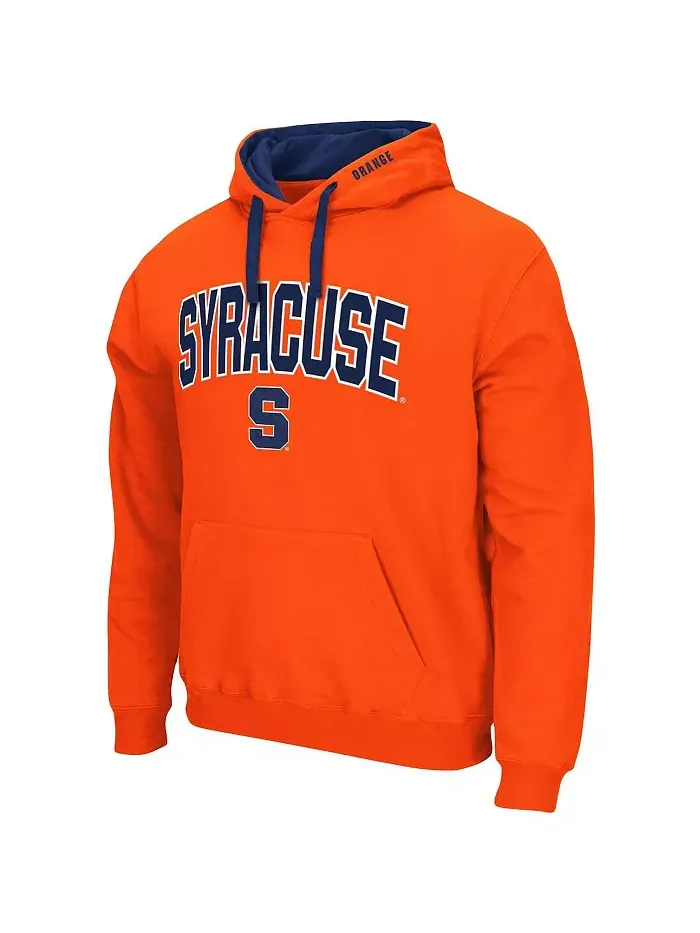 Мужская оранжевая толстовка с капюшоном Syracuse Orange Big and Tall Arch & Logo 2.0 Colosseum — изображение 2 из 3
