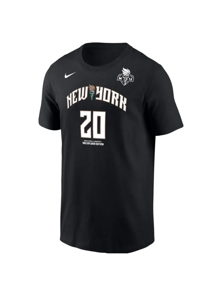 Футболка с длинным рукавом с принтом Sabrina Ionescu New York Liberty Nike — изображение 2 из 3, черный