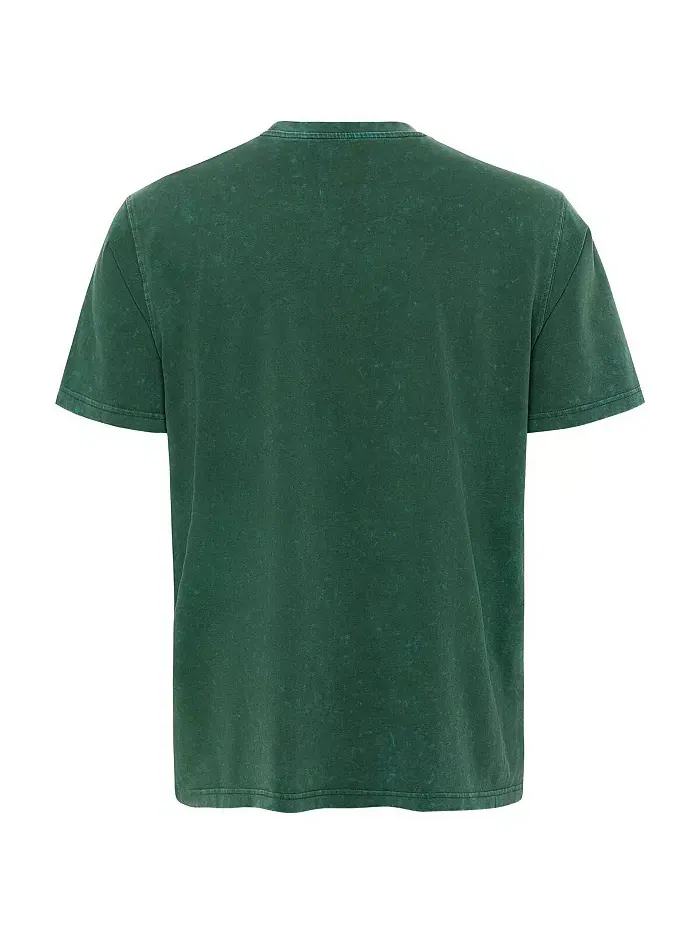 Мужская футболка Boston Celtics Distressed Rock Roll Collection Angus Premium Mineral Wash зеленого — изображение 3 из 3