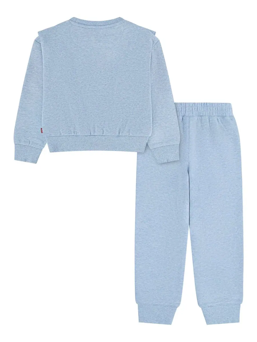 Комплект из свитшота и джоггеров с рюшами, модель Ruffled Crewneck Levi's Levi's Skyway Heather — изображение 2 из 3