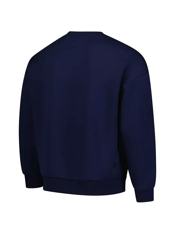 Мужской синий свитшот USMNT Luxe Signature Lineage Tri-Blend с круглым вырезом LevelWear — изображение 2 из 3