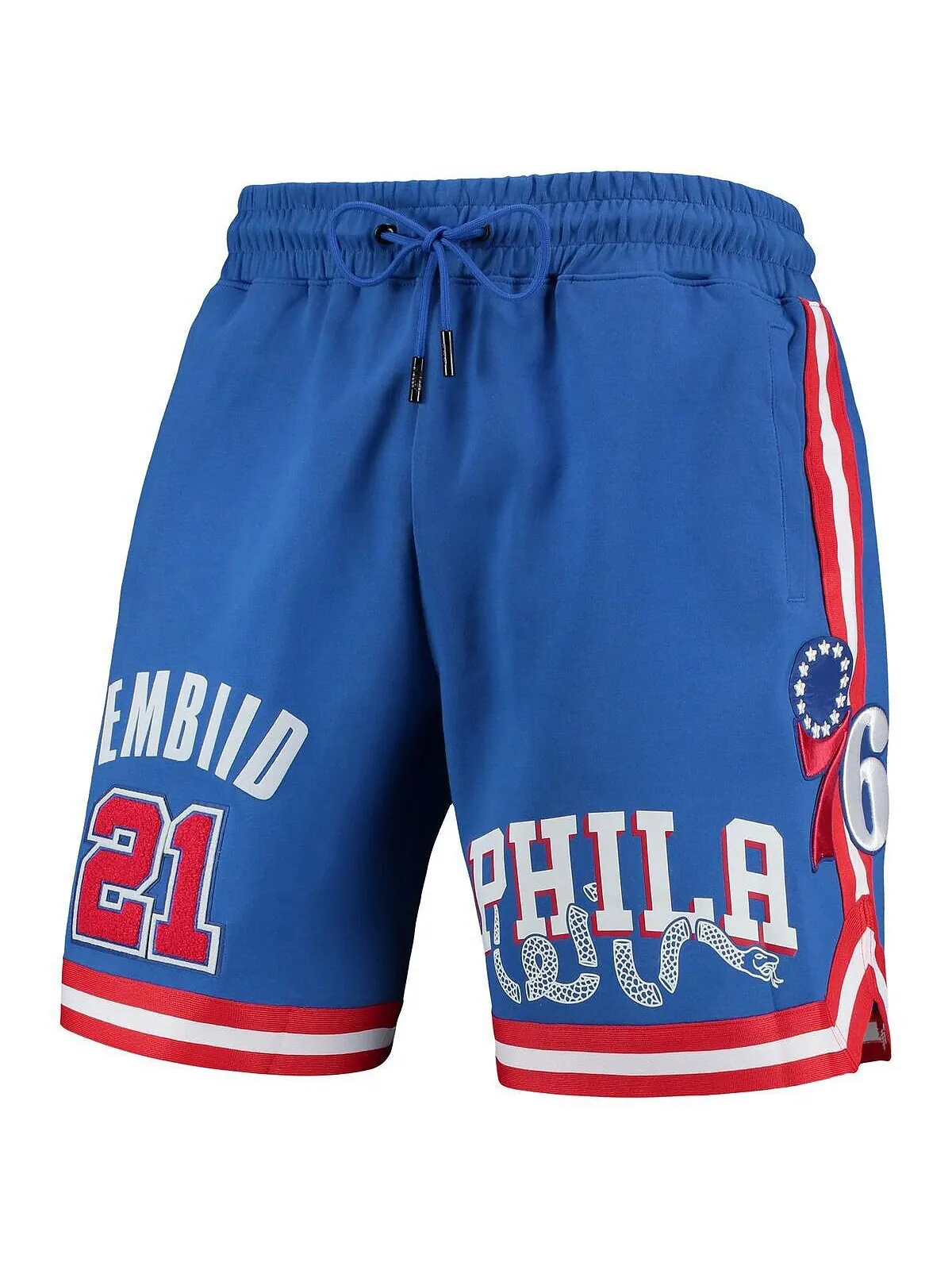 Мужские шорты joel embiid royal philadelphia 76ers team player Pro Standard — изображение 3 из 4, королевский