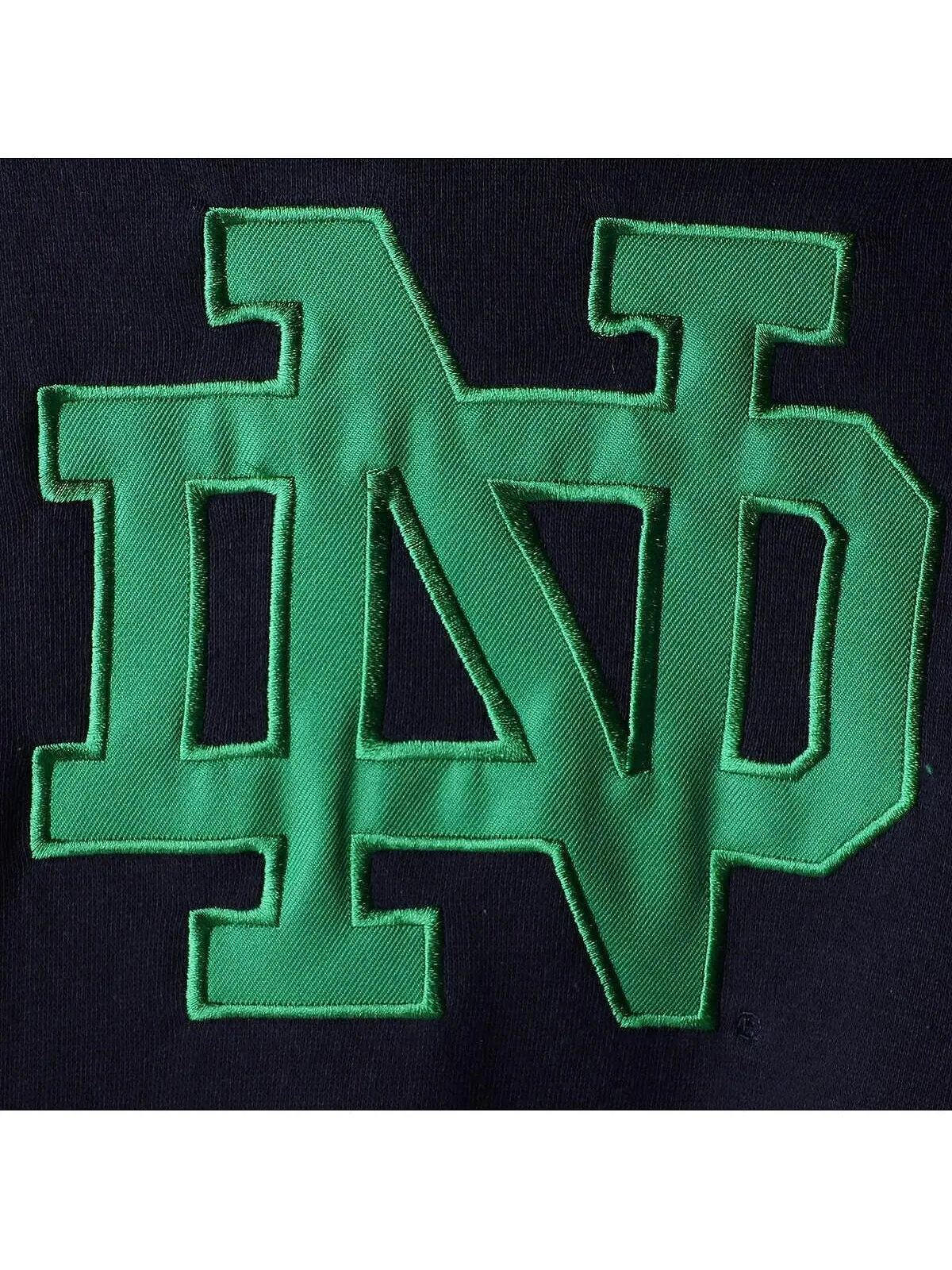 Женский темно-синий пуловер с капюшоном Notre Dame Fighting Irish с большим логотипом Stadium — изображение 3 из 3