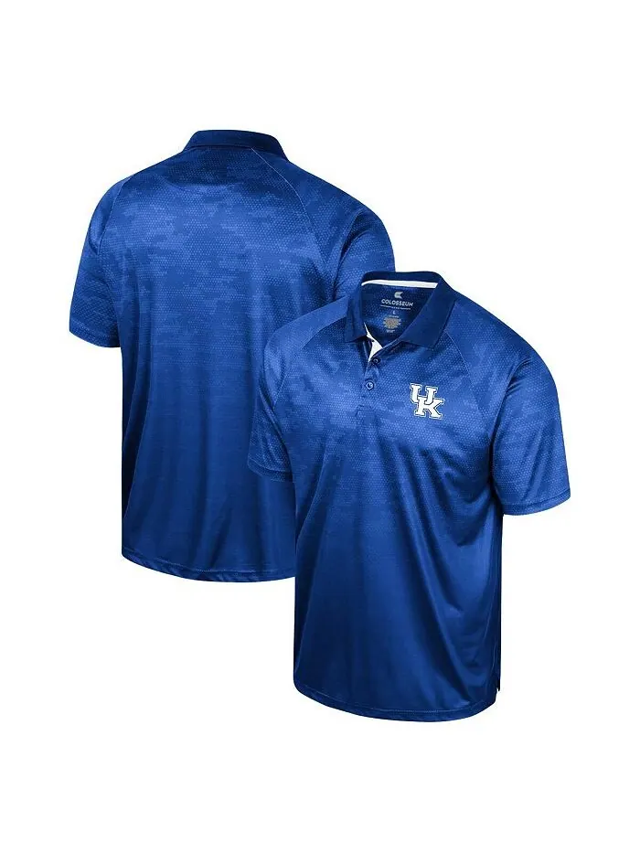 Мужская рубашка-поло реглан Royal Kentucky Wildcats Honeycomb Colosseum — изображение 1 из 3, королевский
