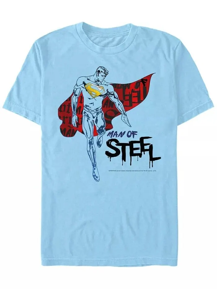 Мужская футболка DC Superman Man of Steel с короткими рукавами Fifth Sun — изображение 1 из 1