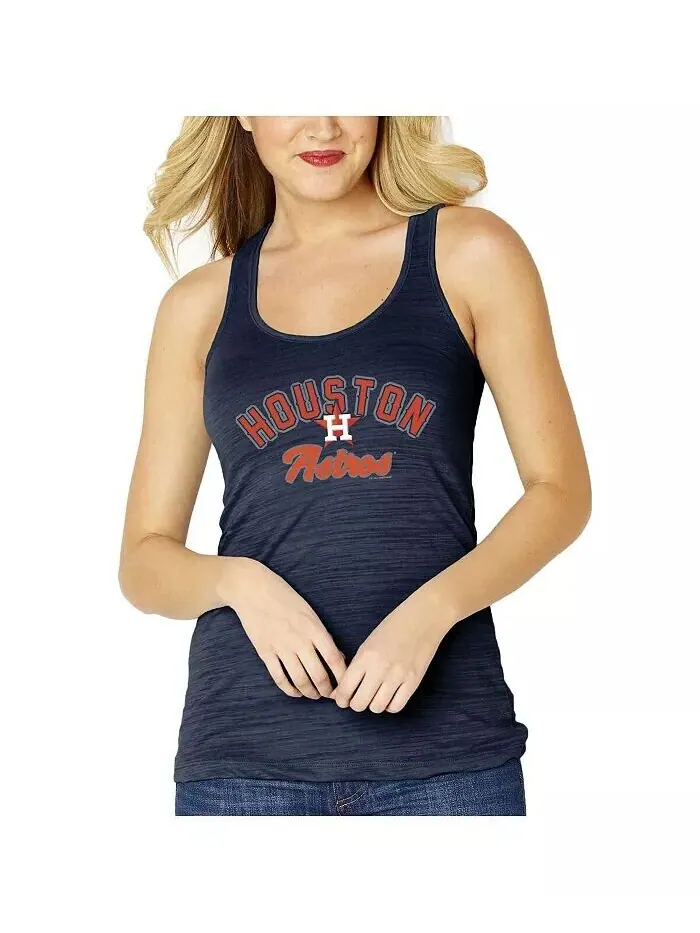 Женская темно-синяя майка Houston Astros Multicount Racerback Soft As A Grape — изображение 4 из 4