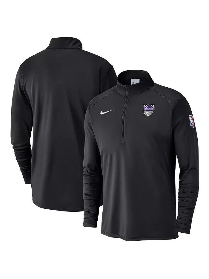 Толстовка Men's Black Sacramento Kings 2024/25 Courtside Performance Half-Zip Top Nike — изображение 1 из 3