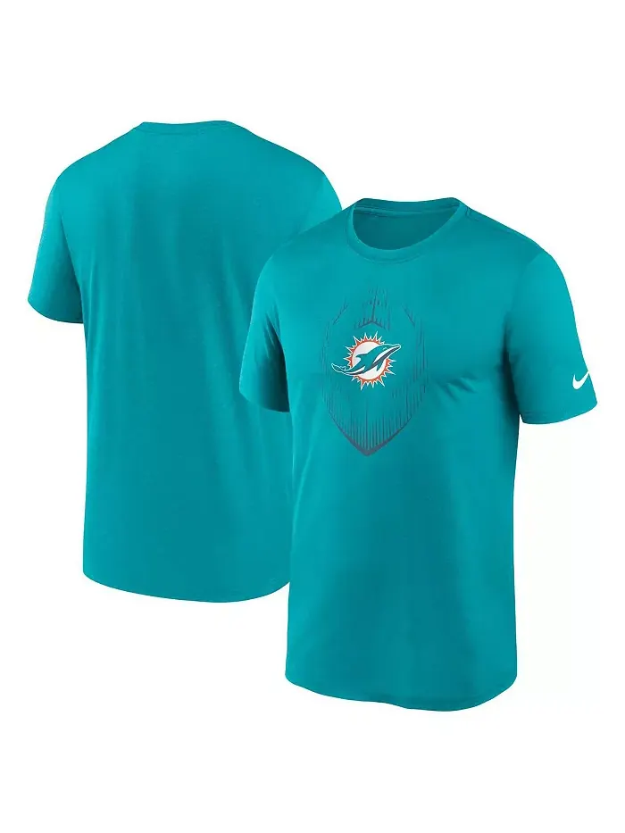 Мужская футболка Aqua Miami Dolphins Primetime Legend Icon Performance Nike — изображение 1 из 3