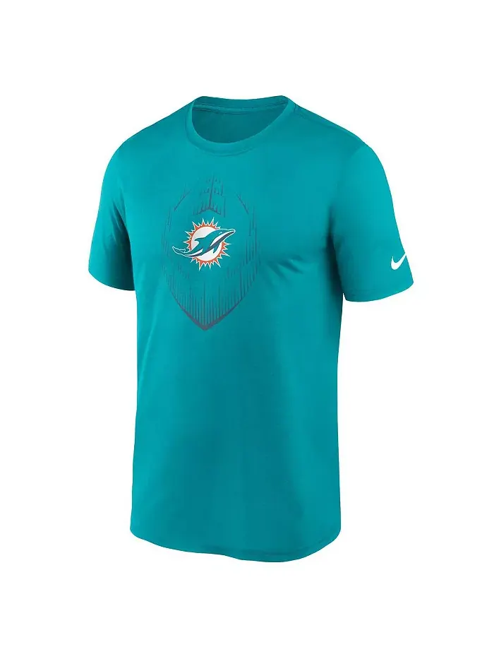 Мужская футболка Aqua Miami Dolphins Primetime Legend Icon Performance Nike — изображение 3 из 3