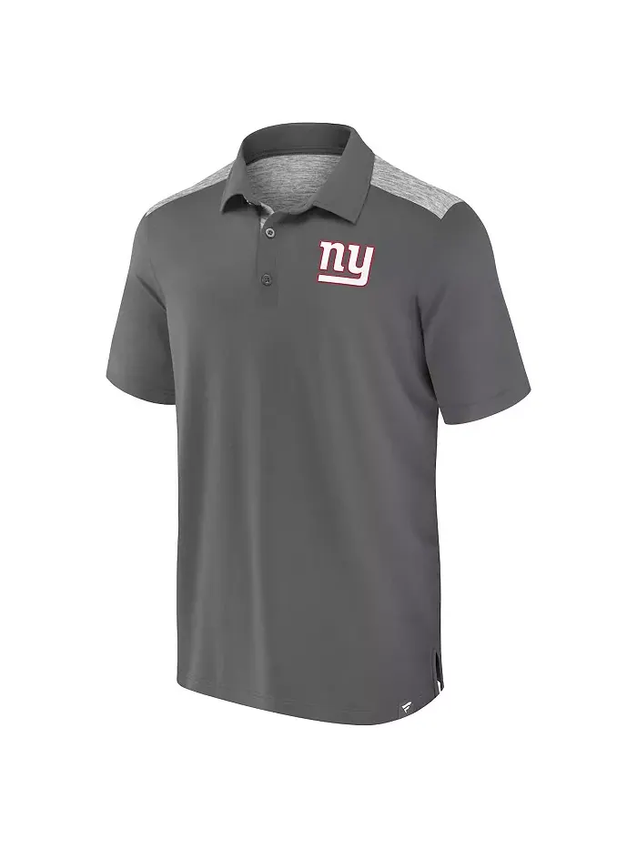 Мужская серая поло New York Giants Long Shot Fanatics — изображение 2 из 3