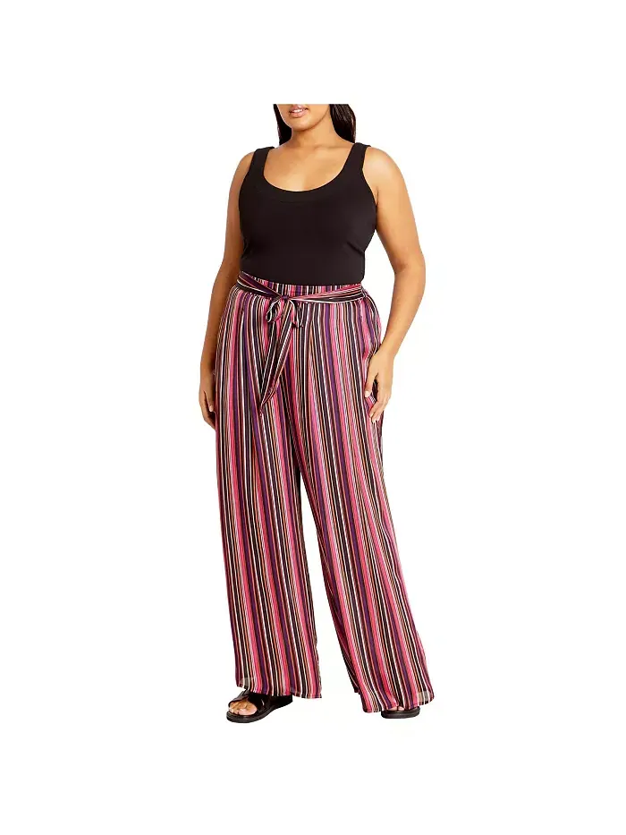 Брюки Willow Stripe Plus Size CITY CHIC — изображение 2 из 5