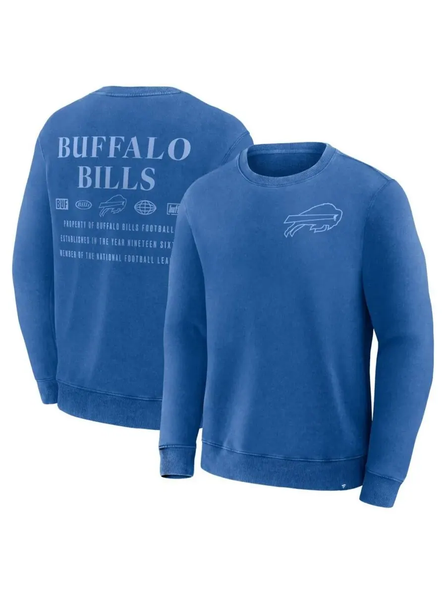 Мужская толстовка Royal Buffalo Bills Deep Route Pullover Fanatics — изображение 1 из 3, королевский