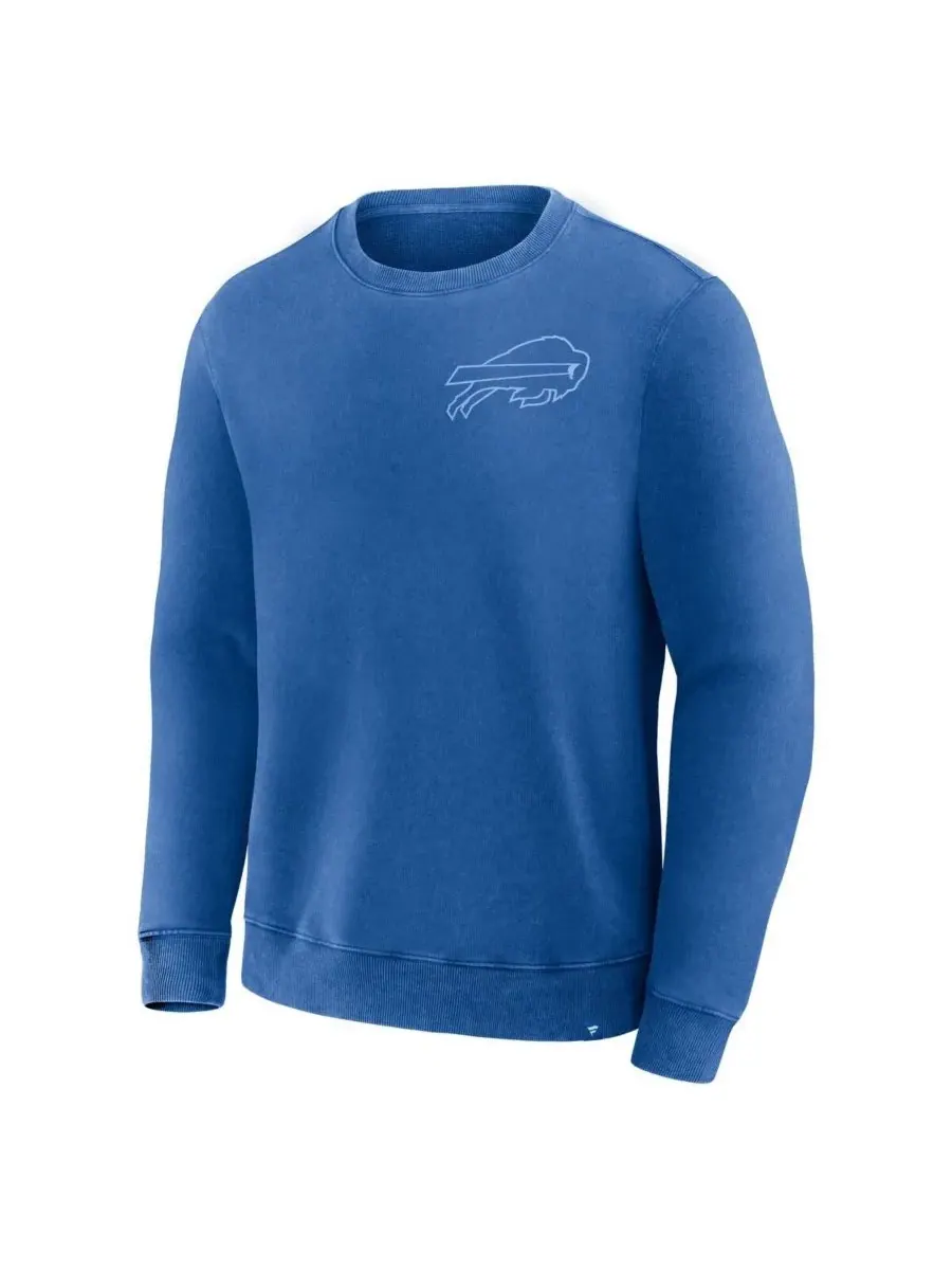 Мужская толстовка Royal Buffalo Bills Deep Route Pullover Fanatics — изображение 2 из 3, королевский