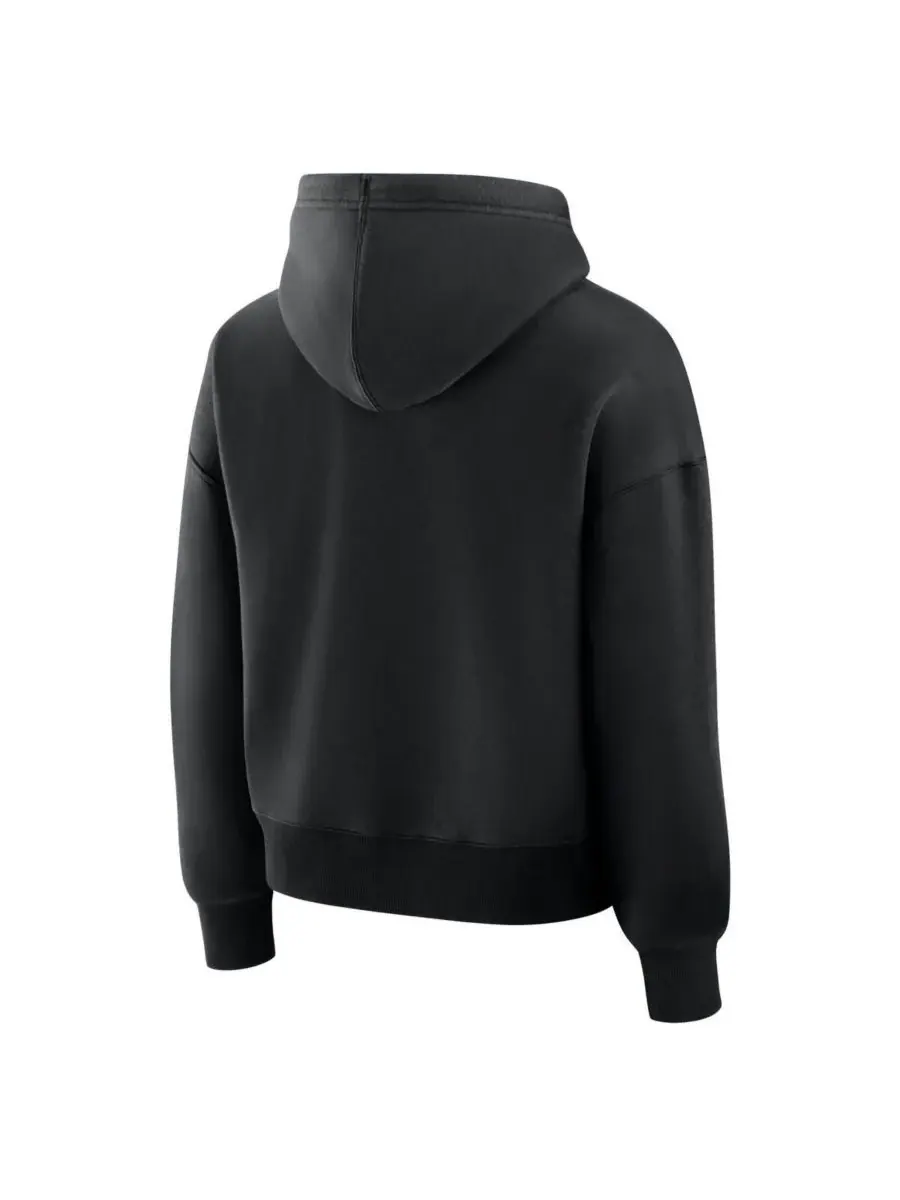 Fanatics Женская черная флисовая толстовка с капюшоном Utah Mammoth Primary Logo Legacy — изображение 3 из 3, черный
