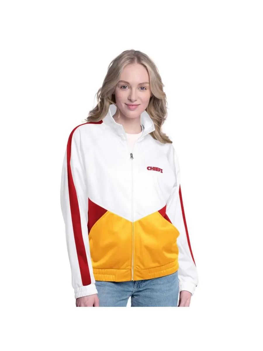 G-III 4Her by Carl Banks Женская белая/красная спортивная куртка Kansas City Chiefs Rally с — изображение 1 из 2