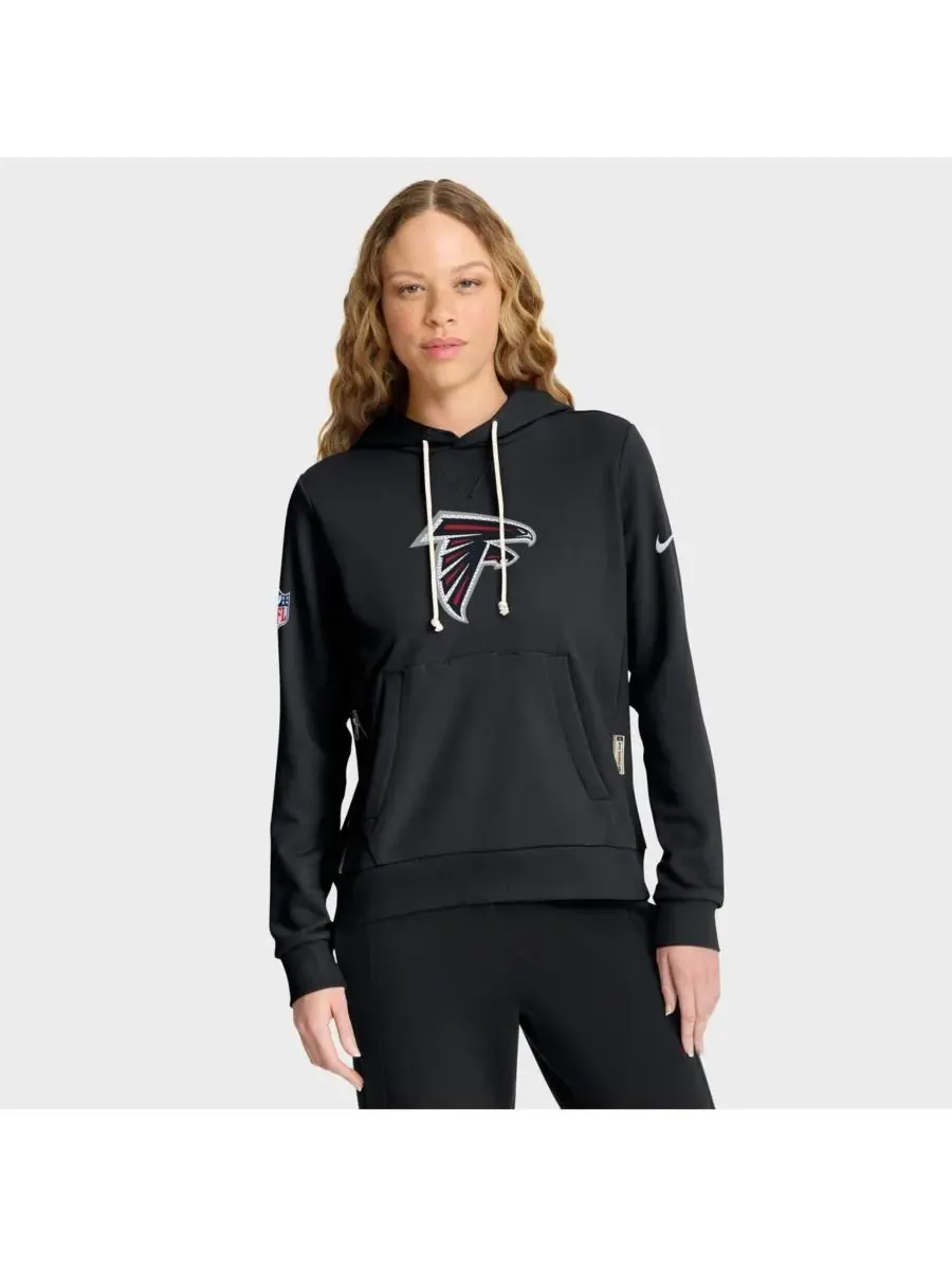 Nike Женская черная толстовка Atlanta Falcons Sideline Standard Issue Initial Home Dri-FIT — изображение 1 из 4, черный