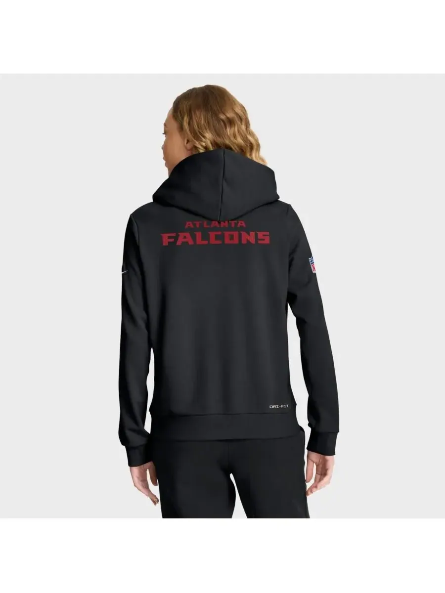 Nike Женская черная толстовка Atlanta Falcons Sideline Standard Issue Initial Home Dri-FIT — изображение 2 из 4, черный