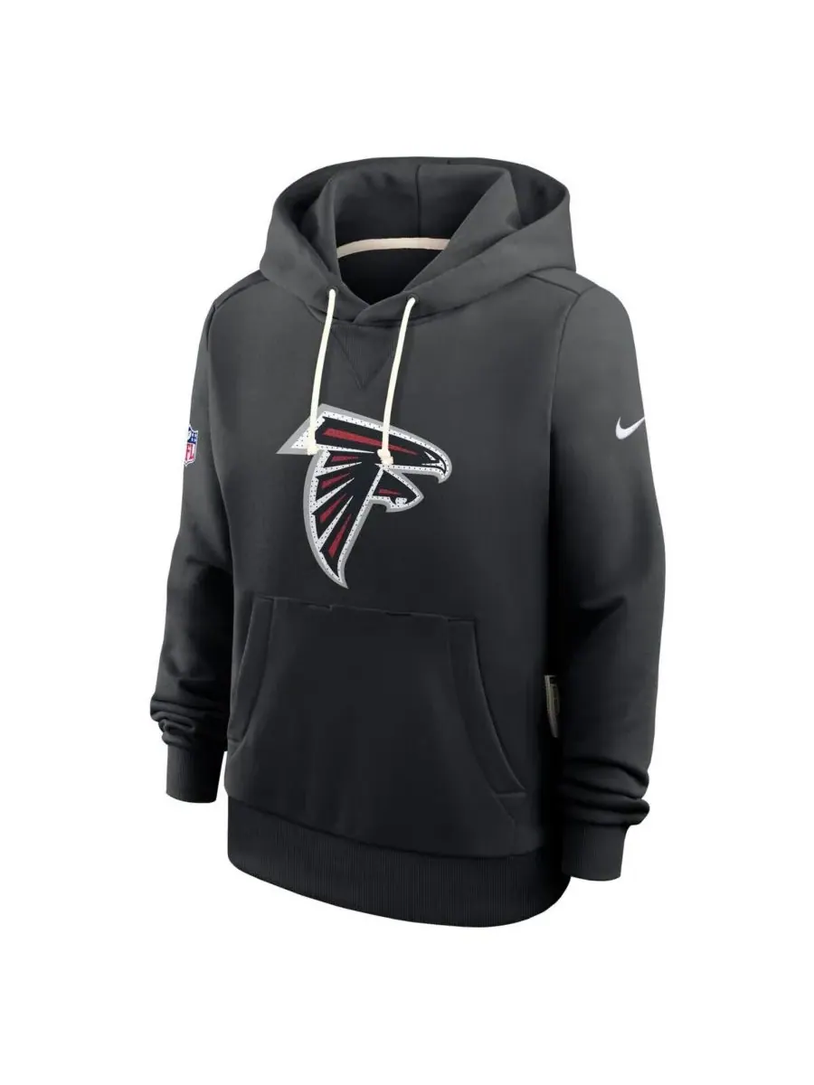 Nike Женская черная толстовка Atlanta Falcons Sideline Standard Issue Initial Home Dri-FIT — изображение 4 из 4, черный