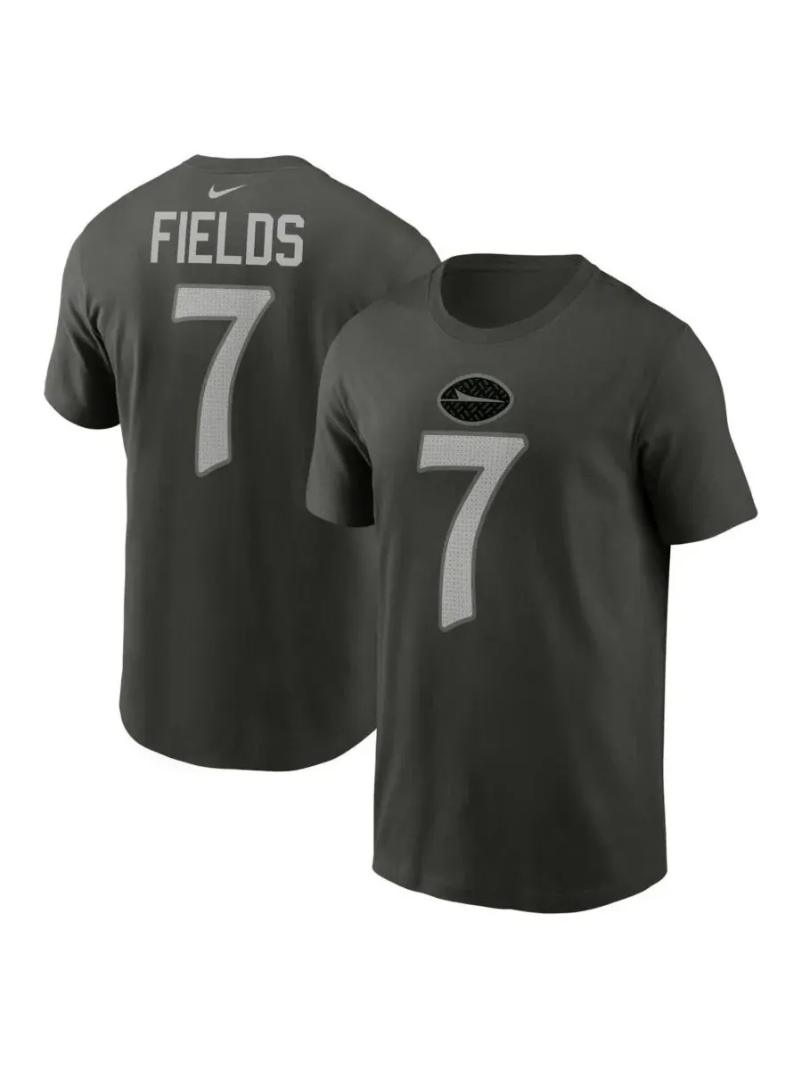Nike Мужская футболка Джастина Филдса Gotham Green New York Jets 2025 Rivalries Collection с именем — изображение 1 из 3