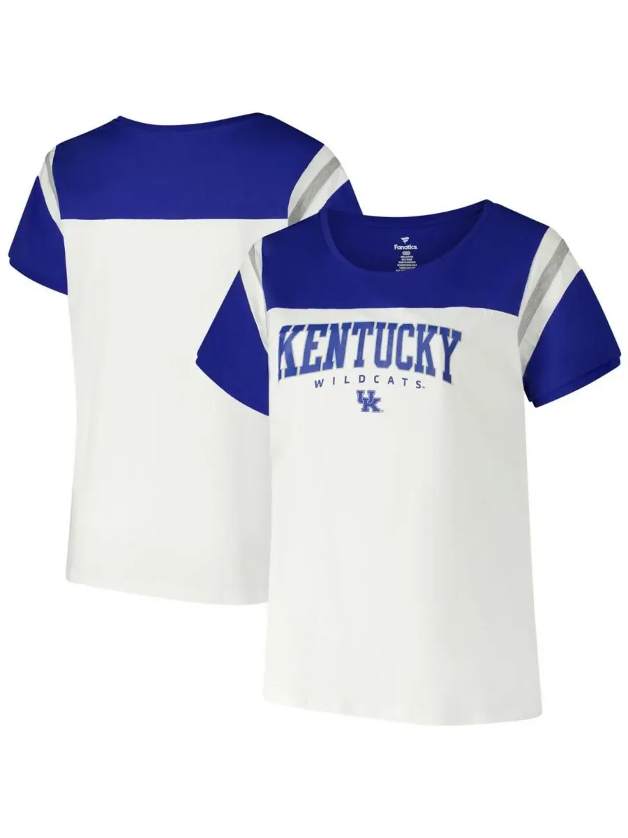 Fanatics Женская белая футболка большого размера с символикой команды Kentucky Wildcats — изображение 1 из 3, белый