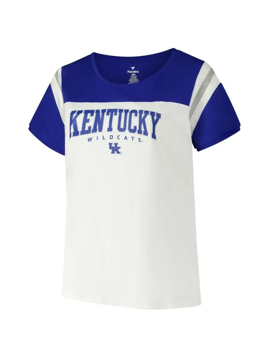 Fanatics Женская белая футболка большого размера с символикой команды Kentucky Wildcats — изображение 3 из 3, белый