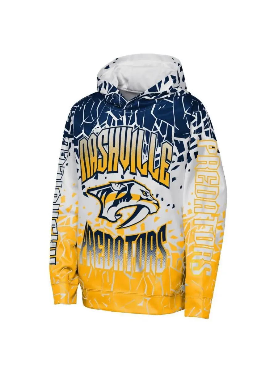 Outerstuff Толстовка Big Boys and Girls Navy Nashville Predators Frozen Frenzy — изображение 2 из 3, темно-синий