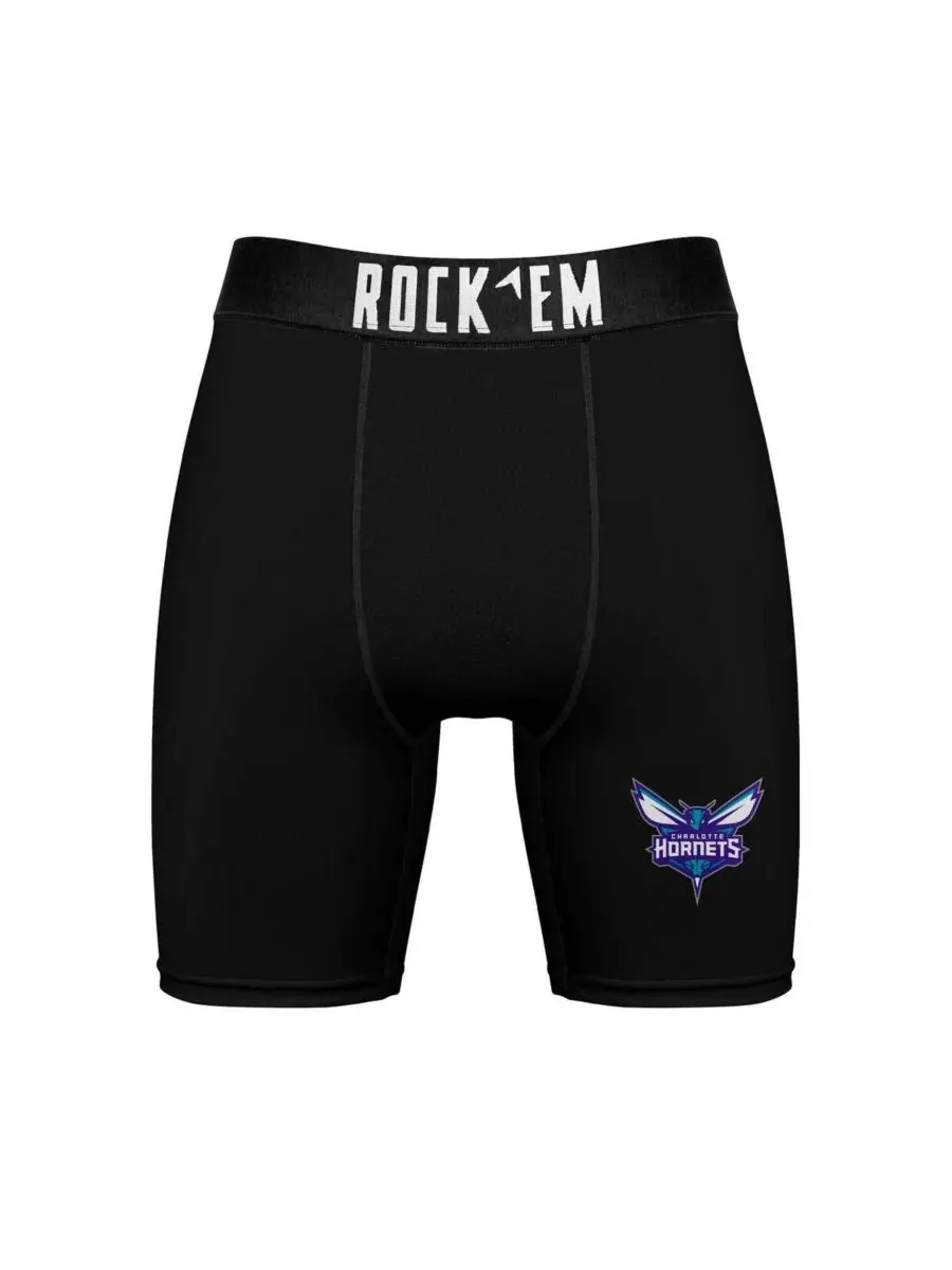 Rock 'Em Мужской комплект: носки и боксерские трусы Charlotte Hornets Primary Crew — изображение 3 из 3, нет цвета