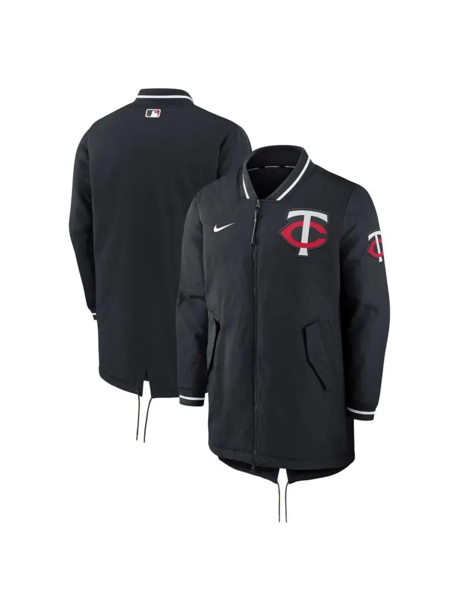 Nike Мужская темно-синяя куртка на молнии Minnesota Twins Dugout Performance — изображение 1 из 3, темно-синий