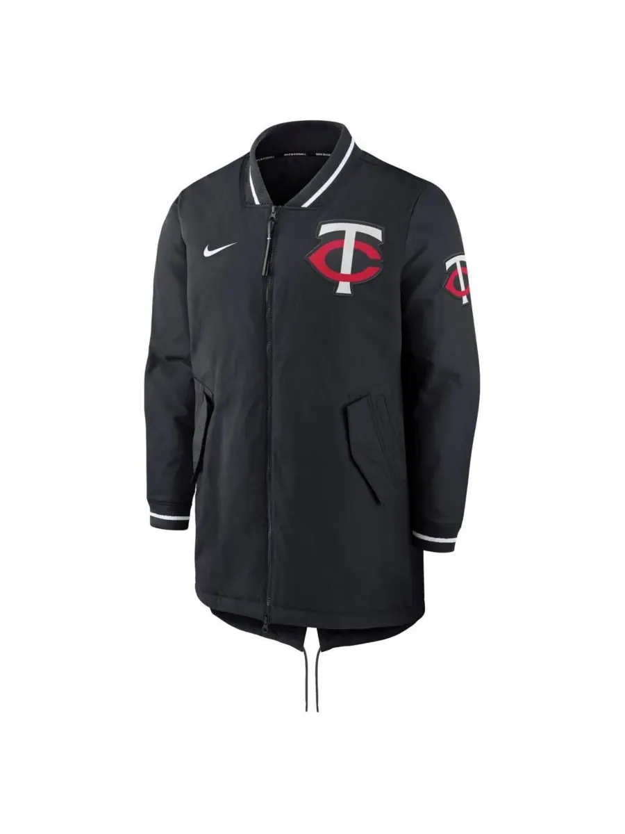 Nike Мужская темно-синяя куртка на молнии Minnesota Twins Dugout Performance — изображение 3 из 3, темно-синий