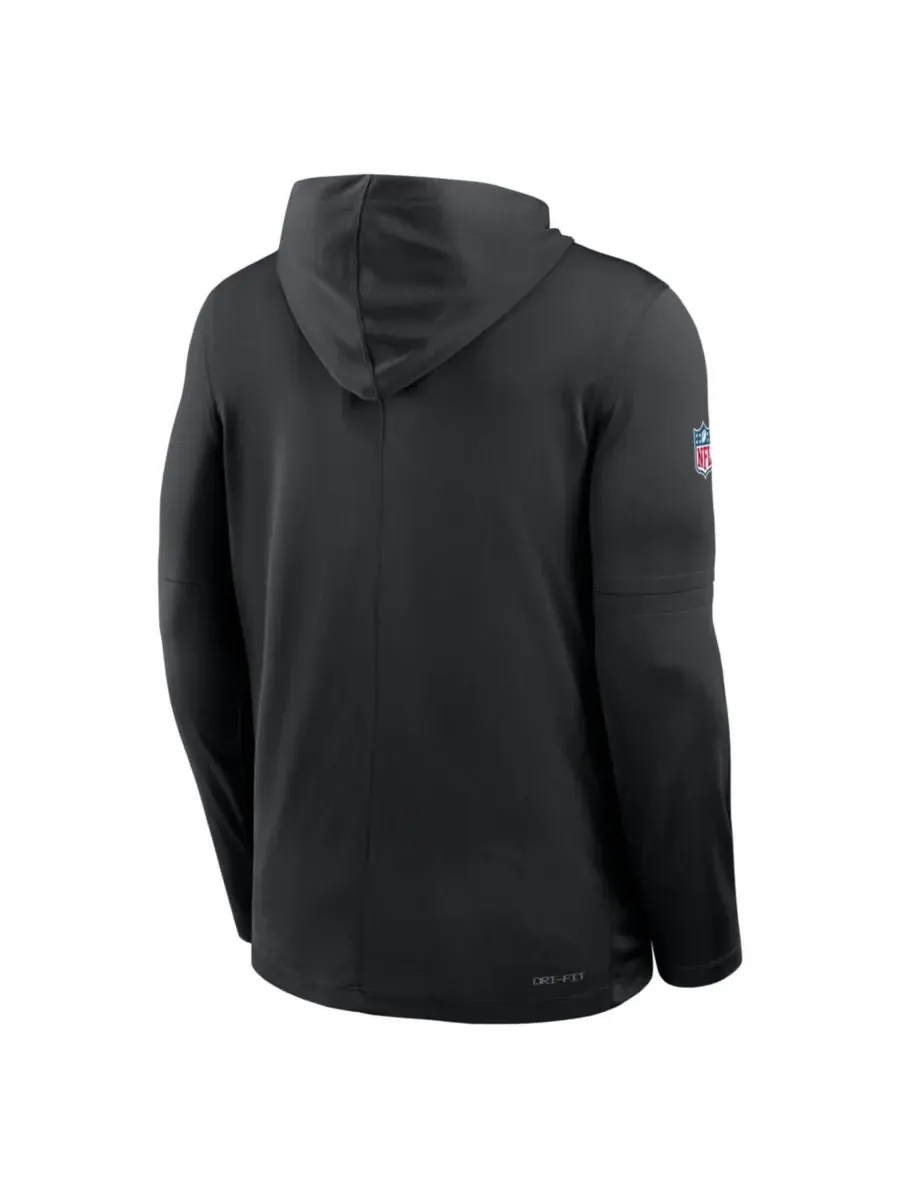 Nike Мужская черная толстовка с длинными рукавами Detroit Lions Sideline Pure Fury Performance — изображение 5 из 5, черный